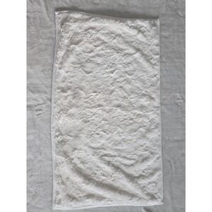 UGG White Faux Fur Baby Blanket Throw Plush‎ Cozy Soft